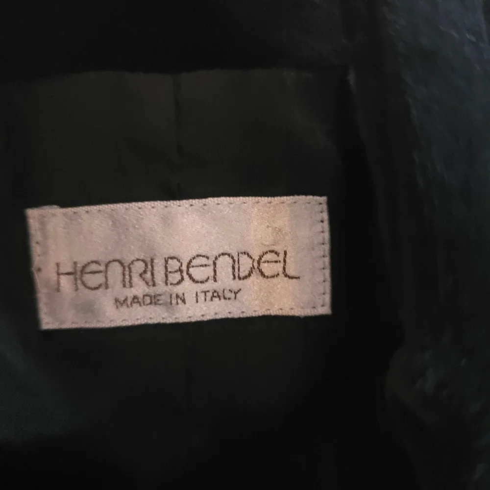 Vtg Henri Bendel‎ Black Velvet Skirt Suit Womens 10 Rhinestone Buttons Italy